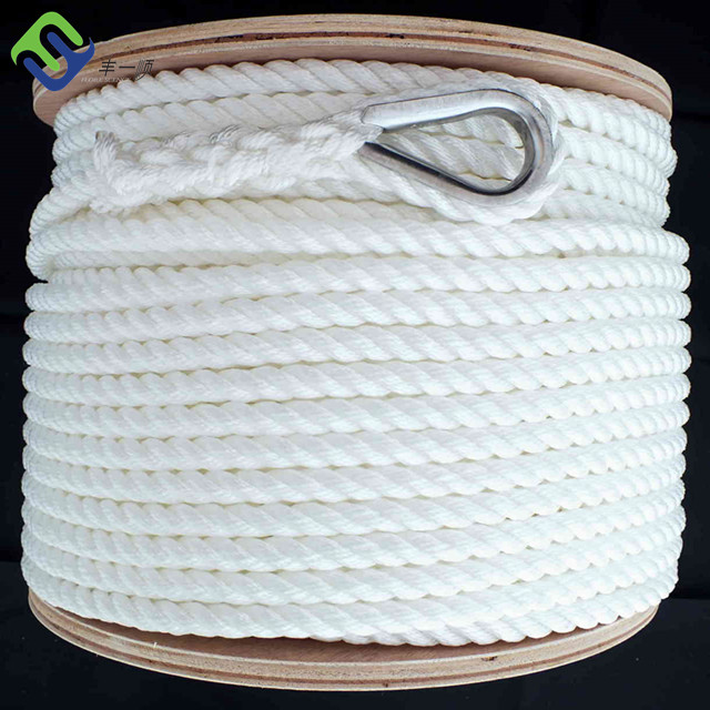 100% Original Factory Color Ribbon Rope - 3 strand nylon twisted safety rope for fall protection  – Florescence