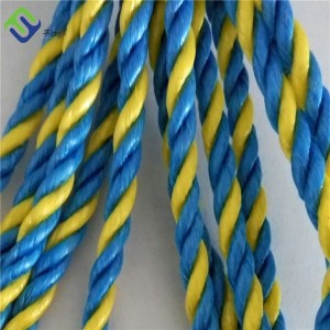 3 Strand Twisted PP Telstra Rope Polypropylene Cable Hauling Rope 6mm