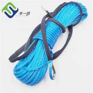 Synthetic uhmwpe winch towing rope 6mm 1/4 inch for electric winch