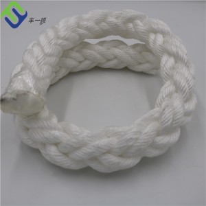 White color 60mm 8 Strand Polypropylene Rope For Marine Ship