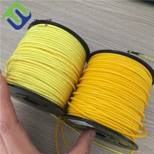 Taas nga tensile 12 Strand UHMWPE Rope 1.5mm Jacket Synthetic Winch Rope