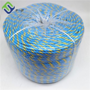 3 Strand Twisted PP Telstra Rope Polypropylene Cable Hauling Rope 6mm