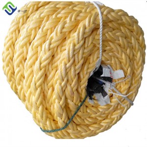 White Color 8 Strands 32mm Polypropylene Mooring Rope Made in China