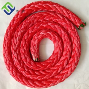 UHMWPE pleteno privezno uže visoke čvrstoće od 36 mm od 12 niti