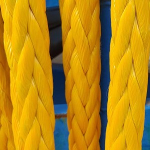 Double braided UHMWPE rope with Polyester braided jacket for ship mooring