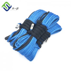 Synthetic uhmwpe winch towing rope 6mm 1/4 inch for electric winch