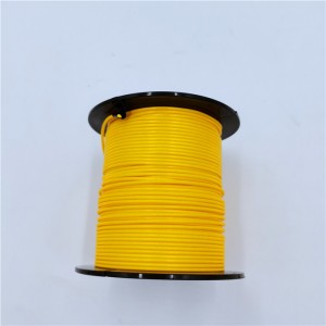高強度 1.5 mm 二重編組 uhmwpe 釣りロープ、黄色