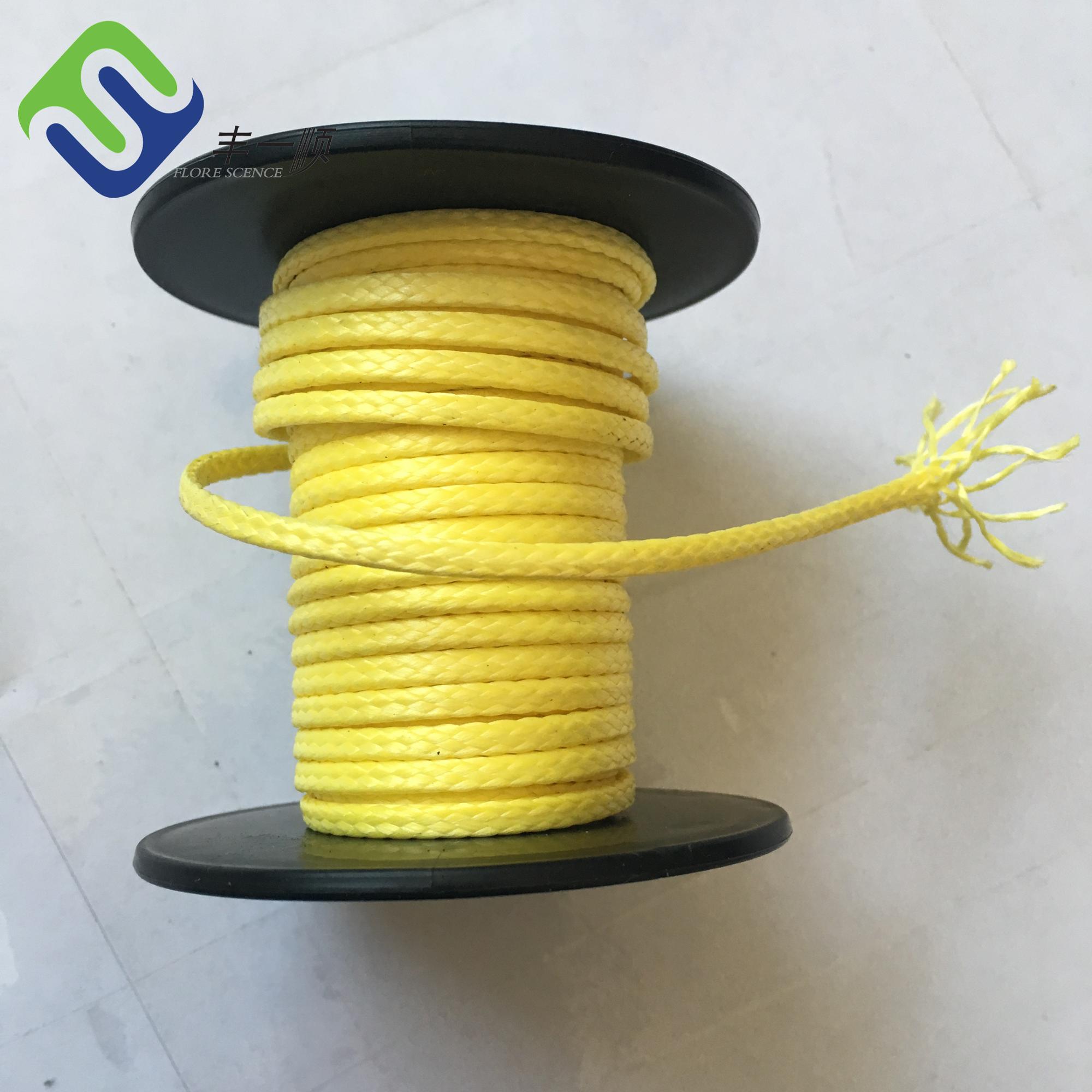China New Product Rope For Harbour Towage - 12 Strand Braided Synthetic UHMWPE Winch Towing Rope 2mm  – Florescence