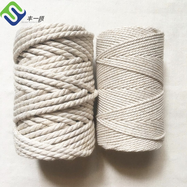 Hot sale Combinations Rope - 50mm x 10m 3 strand pure cotton twisted rope  – Florescence