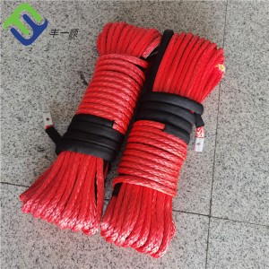 Synthetic UHMWPE Winch Rope 10mm Electric Winch Rope 30m with Hook