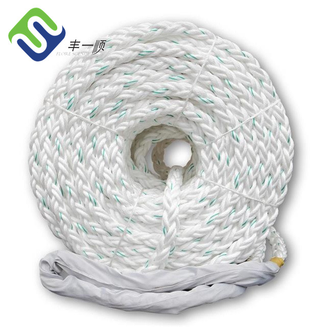 Quality Inspection for Twisted Pe Rope - Offshore 8 Strand 28mm-96mm Braided Polypropylene PP Marine Mooring Rope – Florescence