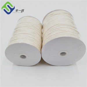 3 Strand 4 Strand Twisted Cotton Rope 3mm 4mm With Customized Packing