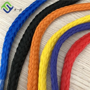 High Quality 16 Strands 10mmx200m Polyethylene Hollow Braided Rope