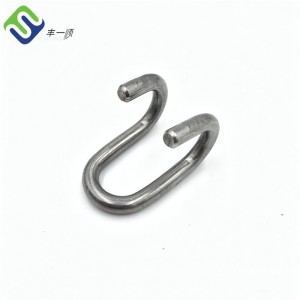 Stainless Steel S Hook for 16mm amusement park rope climbing net