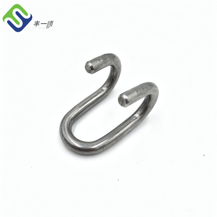 Factory Outlets Natural Manila Rope - Stainless Steel S Hook for 16mm amusement park rope climbing net – Florescence