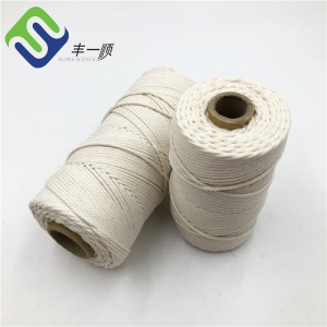 3mm thin twine 3 strand twist cotton rope for macrame