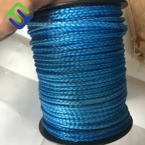 12 strand braided uhmwpe rope 5mm diameter winch rope
