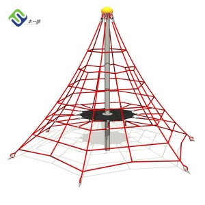 Hot Sale Kids Outdoor Playground Equipment Lunar 3D Rope Climbing Net