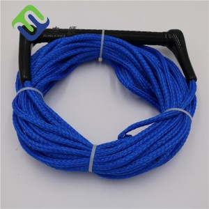 10mmx25m Blue Color PE Hollow Braided Wakeboard surfing Rope