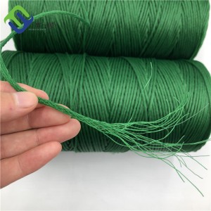 Dark Green Color 4mm PE Holle Braided Rope Foar Football Net