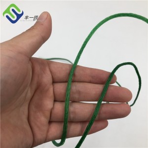 Dark Green Color 4mm PE Holle Braided Rope Foar Football Net