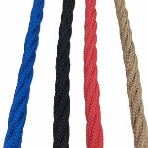 Corda de combinação de fibra de polipropileno ou poliéster de 6 fios 16 mm