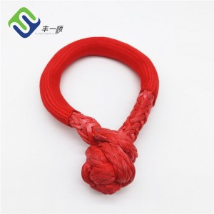 High UV resistance 12 strand UHMWPE soft shackle with long use life