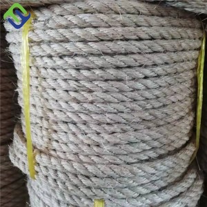 Kínai gyártó 3 Strand Twist természetes szizál kötél csomagoló kötél