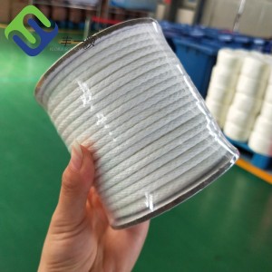 White Color PP Multifilament Solid Braided Rope 10mmx220m With High Quality