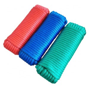 Pevné pletené lano nylonové lano 1/8 palcové biele lano za nižšiu cenu