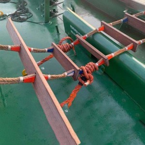 15 метрлік кеме ұшқыш арқан баспалдақ жеткізушілеріне арналған ағаш теңіз магниті ағаштан жасалған баспалдақ көмекшісі