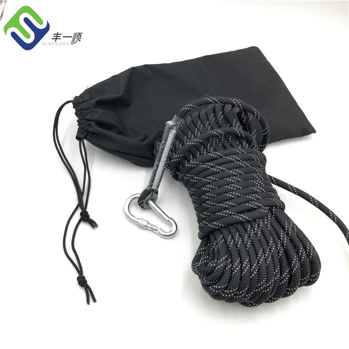 China Cheap price Braid Aramid Rope - 10mm Polyester climbing rope for rescue safety rope – Florescence