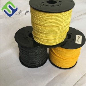 High tensile 12 Strand UHMWPE Rope 1.5mm Jacket Synthetic Winch Rope
