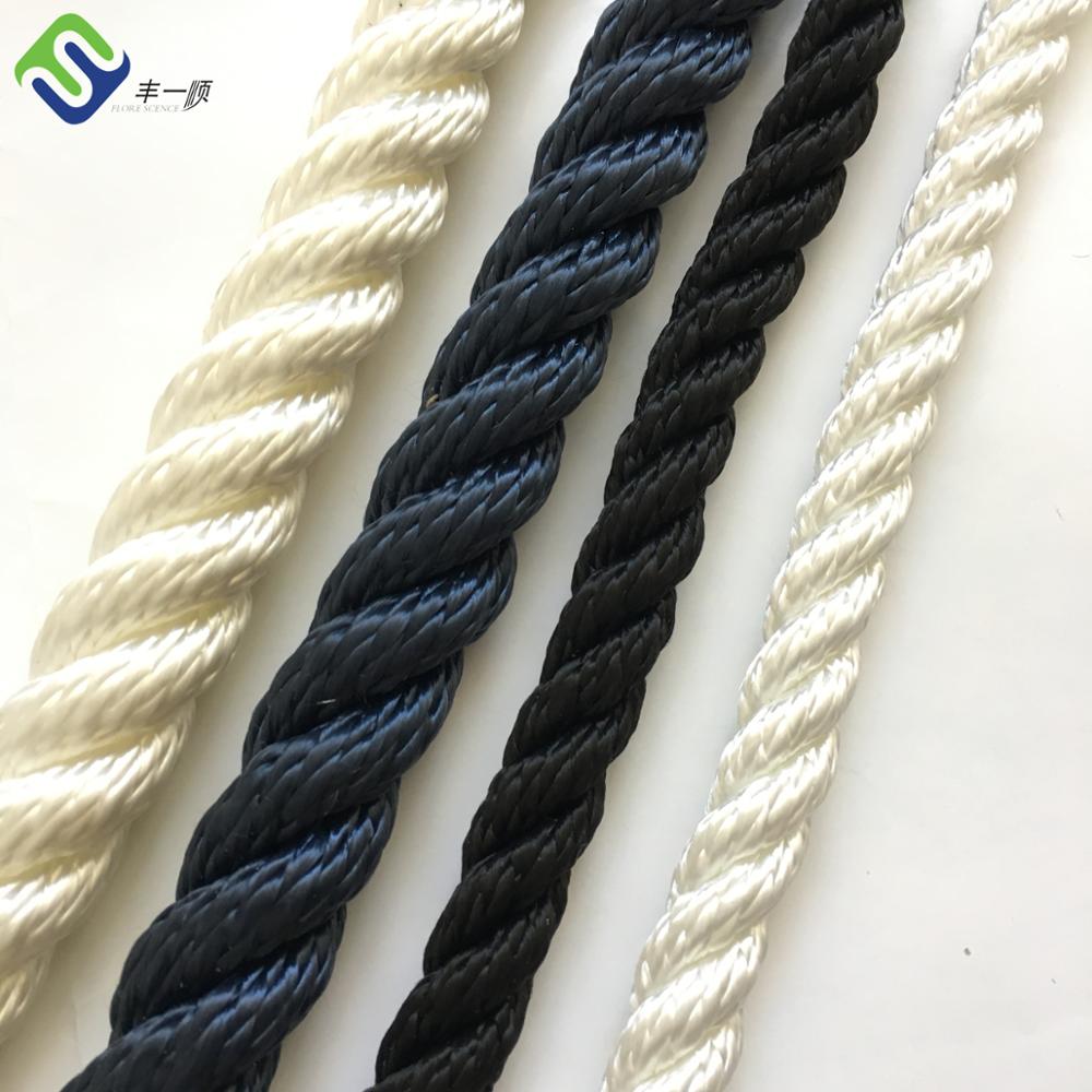 Factory Free sample Braided Flat Pp Rope - Rope Suppliers Nylon 3 Strand Twisted Nylon Rope 6mm Price For Sale – Florescence