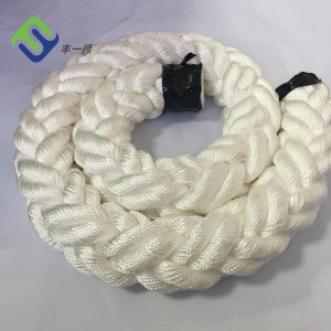 Високоякостно 8-нишково плетено полиестерно въже за морско акостиране