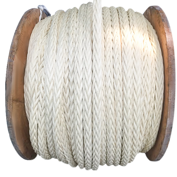2017 China New Design 6-Strands Combination Rope - High Strength 36mm 12 Strands UHMWPE Braided Mooring Rope – Florescence