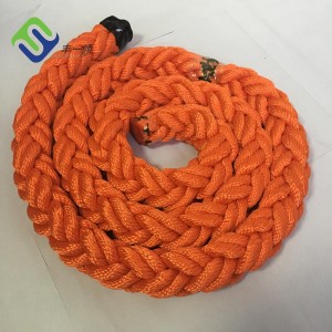 Высокопрочная 8-жильная плетеная полиэфирная морская веревка для швартовки