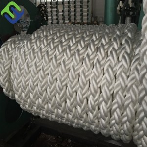 គុណភាពខ្ពស់ 8 Strand Polyester Rope Resistance UV Polyester Mooring Ropes