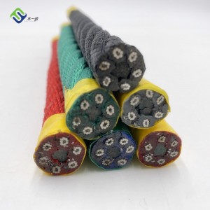 6 strand PP steel wire combination rope for kids playground sport equipment
