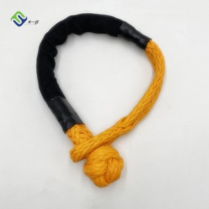 Hot sale 10mm uhmwpe soft rope shackle 3/8″ with protective sleeve