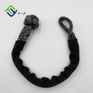 Hot sale 10mm uhmwpe soft rope shackle 3/8″ with protective sleeve