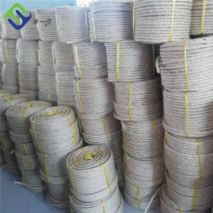 Kinesisk produsent 3 Strand Twist Natural Sisal Rope Packaging Rope
