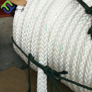 44mm Polypropylene Polyester Mixed Mooring tail 12 Strand Rope