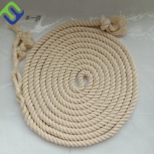 High Corrosion Resistance Natural 4mm Braided Cotton Rope For Decoration