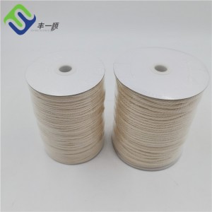 3mm 4mm 3 Strand Twisted 100% Pure Natural Macrame Cotton Rope