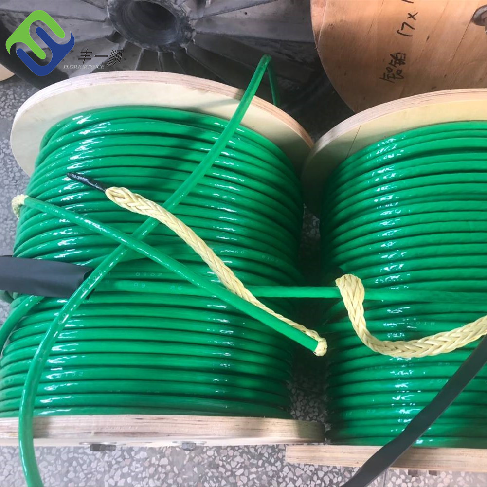 2017 China New Design 12 Strand Uhmwpe Mooring Rope - 16mm Aramid Rope With External Polyurethane Layer For Cable Pulling – Florescence