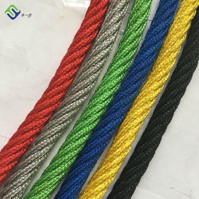 Factory directly supply Uhmwpe Fiber Rope - High UV resistance 6 strand Polyester combination rope for climbing net – Florescence