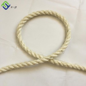 3-жильна мотузка з вибіленого сизалю товщиною 6 мм для котячого дряпання дерева