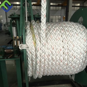 50mm/56mm/64mm Polypropylene 8 Strands Mooring Rope Made in China