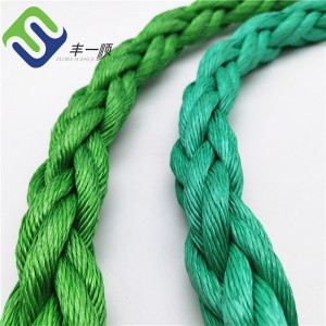 Cuerda resistente de la combinación de los PP del polipropileno del filamento 44m m 48m m de 8 para el tendido del cable del mar profundo